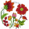 Cross Stitch - Flower (17*16cm)