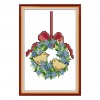 Cross Stitch - Xmas Wreath(13*18cm)
