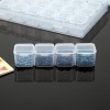 56 Grids Beads Storage Box for Nail Art Jewelry Case Holder (Transparent)