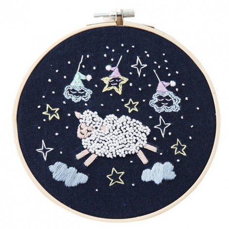 Embroidery - Cartoon Good Night（20*20cm）