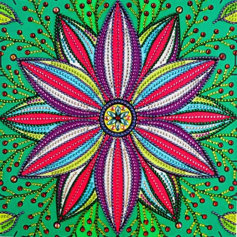 Crystal Rhinestone - Flower Pattern