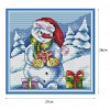 Cross Stitch - Snowman(27*26cm)