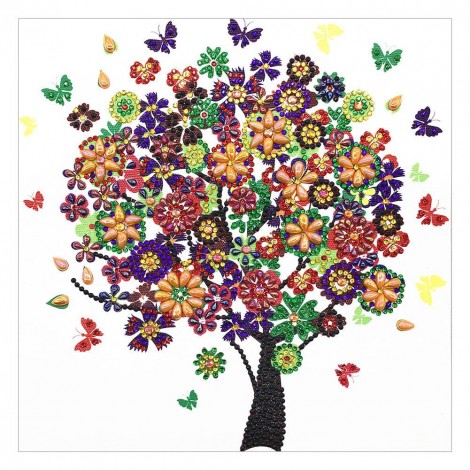 Crystal Rhinestone - Butterfly Tree