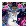 5D DIY Diamond Painting - Full Drill - Flowers Deer