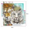 5D DIY Diamond Painting - Full Drill - Double Tigers