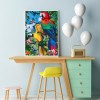 5D DIY Diamond Painting - Full Drill - Colorful Parrots
