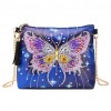 DIY Bag - Rhinestone - Butterfly Leather Chain Messenger Bags