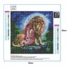5D DIY Diamond Painting - Full Drill - Beauty And Lion