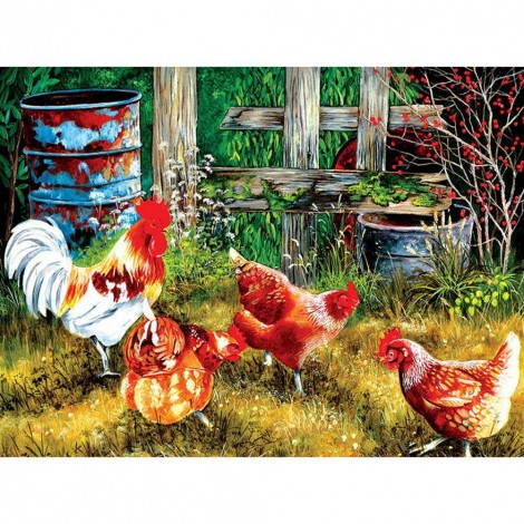 5D DIY Diamond Painting - Full Drill - Countryside Chick