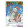 DIY Notebook - Rhinestone - Snowman 50 Pages A5 Notepad