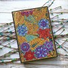 DIY Notebook - Rhinestone -  Flower 50 Pages A5 Sketchbook