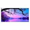 3 pcs Purple Tree Lake