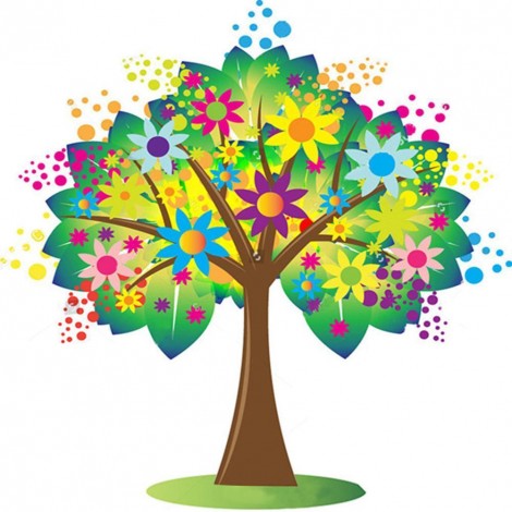 Colorful Heart Tree