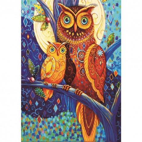 Crystal Rhinestone - Owls (40*50cm)