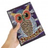 DIY Owl Special Shaped Diamond Painting 50 Pages A5 Sketchbook Drawing Book