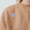3pcs Butterfly DIY Full Drill Diamond Brooch Women Jacket Sweater Badges