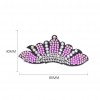 3pcs Crown Shape DIY Full Drill Diamond Painting Hair Clip Women Hairpins
