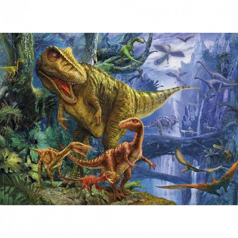 Dinosaurs in Forest