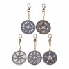5pcs DIY Wheel Full Drill Special Shaped Diamond Painting Keychains Gifts