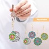4pcs DIY Full Special-Shaped Diamond Painting Bag Pendant Mandala Keychains