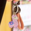 4pcs/Set DIY Diamond Painting Animal Resin Women Bag Keychain Jewelry Gift