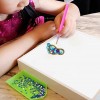 4pcs DIY Diamond Keychain Special Shaped Full Drill Feet Painting Keyring