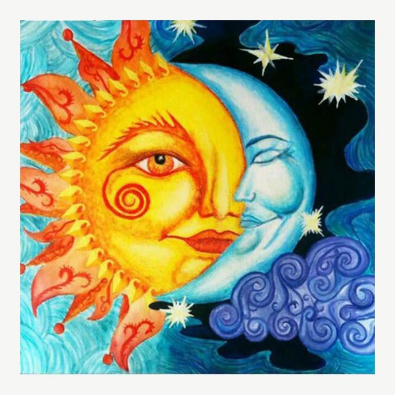 Sun & Moon Face