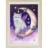 Crystal Rhinestone - Moon Cat