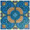 Crystal Rhinestone - Blue Mandala Flower