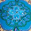 Crystal Rhinestone - Blue Mandala Flower