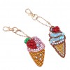 5pcs DIY Ice Cream Full Drill Special Shaped Diamond Painting Keychain Gift
