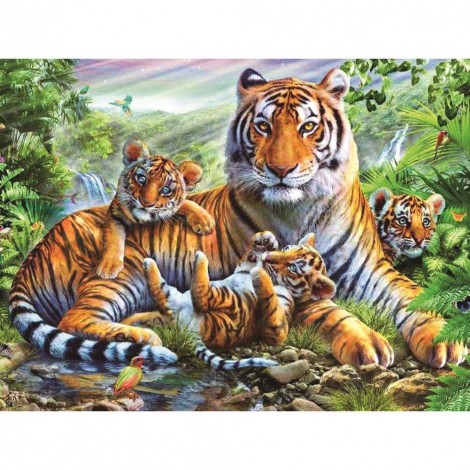 Paint-By-Number Tigers (40*50cm)