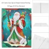 DIY Santa Claus Special Shaped Diamond Painting 50 Pages A4 Office Notebook