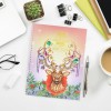 DIY Christmas Elk Special Shaped Diamond Painting 50 Pages A4 Notebook Gift