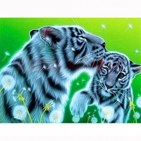 Paint-By-Number Two Tigers (40*50cm)
