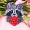 4pcs DIY Animals Full Drill Special Shaped Diamond Painting Bag Keychains