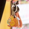 4pcs DIY Animals Full Drill Special Shaped Diamond Painting Bag Keychains