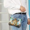 DIY Lion Special Shaped Diamond Painting Women Leather Chain Crossbody Bags