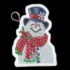 DIY Special Shaped Diamond Painting Wallet Snowman Coin Purse Keychain Gift
