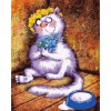 Paint-By-Number Thinking Cat (40*50cm)