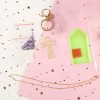 DIY Full Drill Diamond Painting Keychain Cross Necklace Bag Hanging Pendant