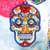 4pcs DIY Diamond Painting Keychain Special-shaped Full Drill Skull Ornament