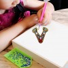 4pcs/set DIY Love Full Drill Special Shaped Diamond Painting Keychain Gifts