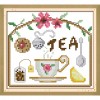 14ct Stamped Cross Stitch -  Morning Tea Time(17*16cm)