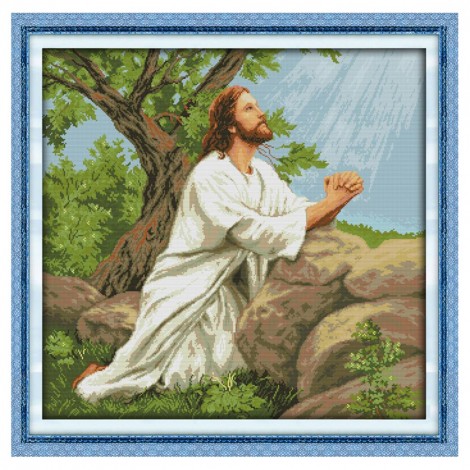 Cross Stitch - Praying Jesus(29*34cm)