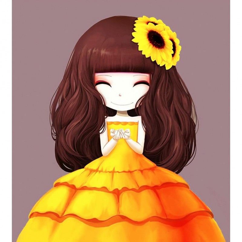 Sunflower Girl(45*50...
